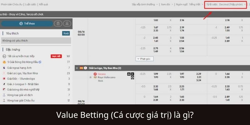 Value Betting (Cá cược giá trị) là gì?