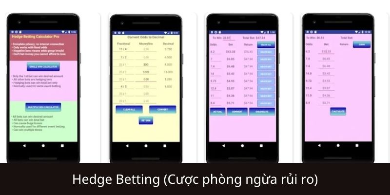 Ứng dụng Hedge Betting vào các sảnh game hot nhất